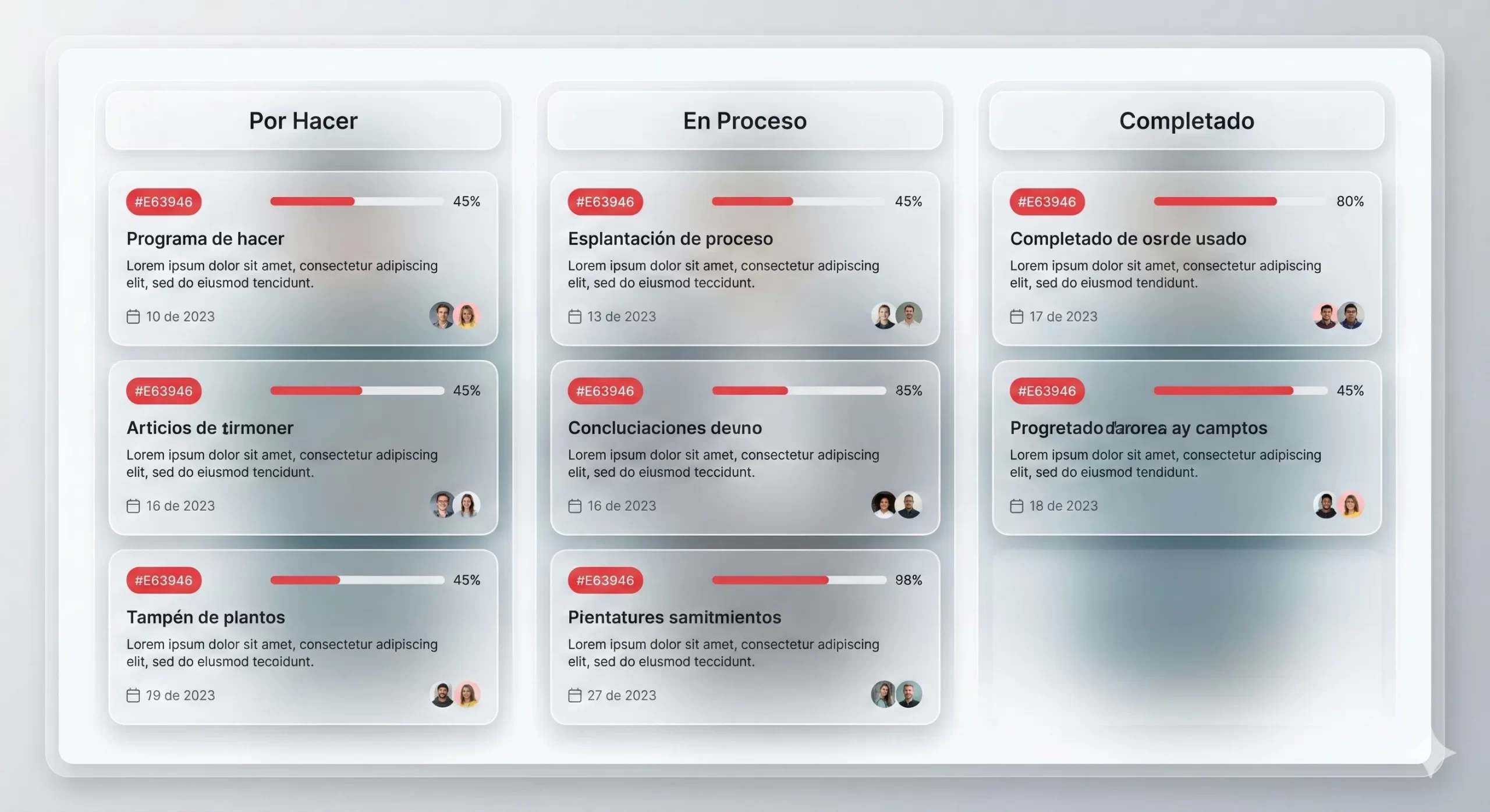 Gestión de Procesos — Tablero Kanban